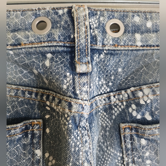 rag & bone Nina Ankle Cigarette Jeans in Worn Snake 32 Straight Leg Ankle Denim - Picture 12 of 13